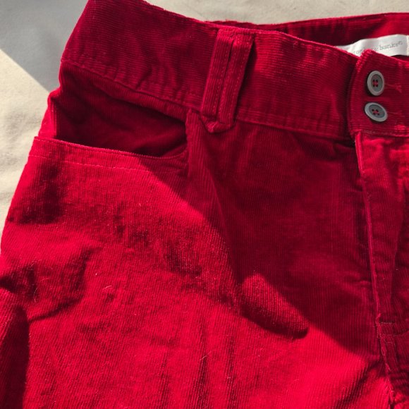 Christopher & Banks Red Corduroy Pants NWT Size 10 Short - Picture 6 of 10